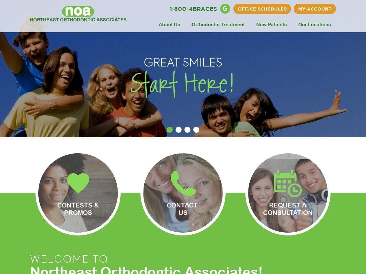 Northeast Orthodontic Associates screenshot