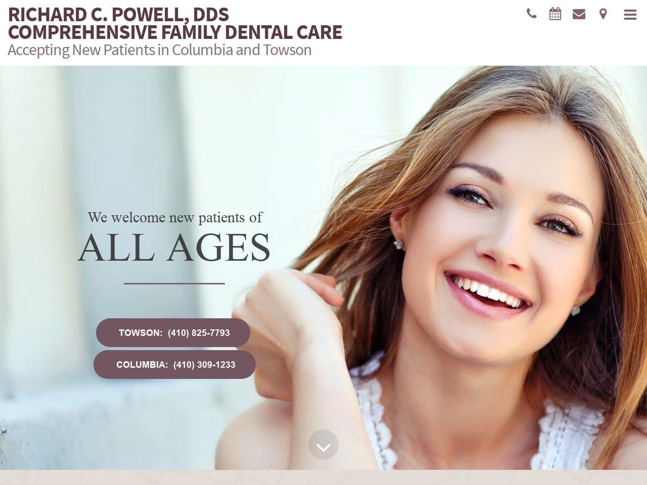 Powell Richard C DDS screenshot