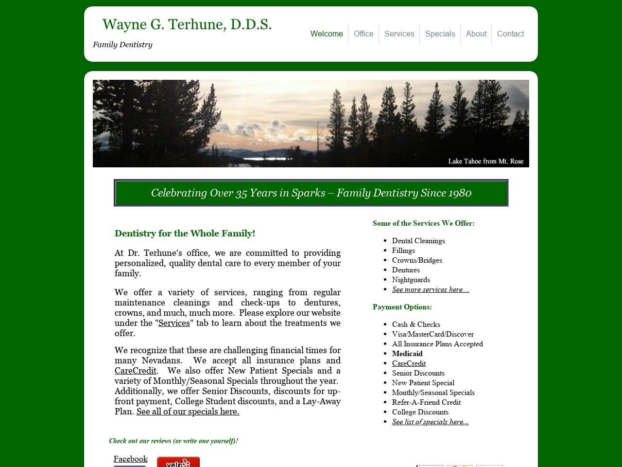 Wayne G. Terhune D.D.S. screenshot