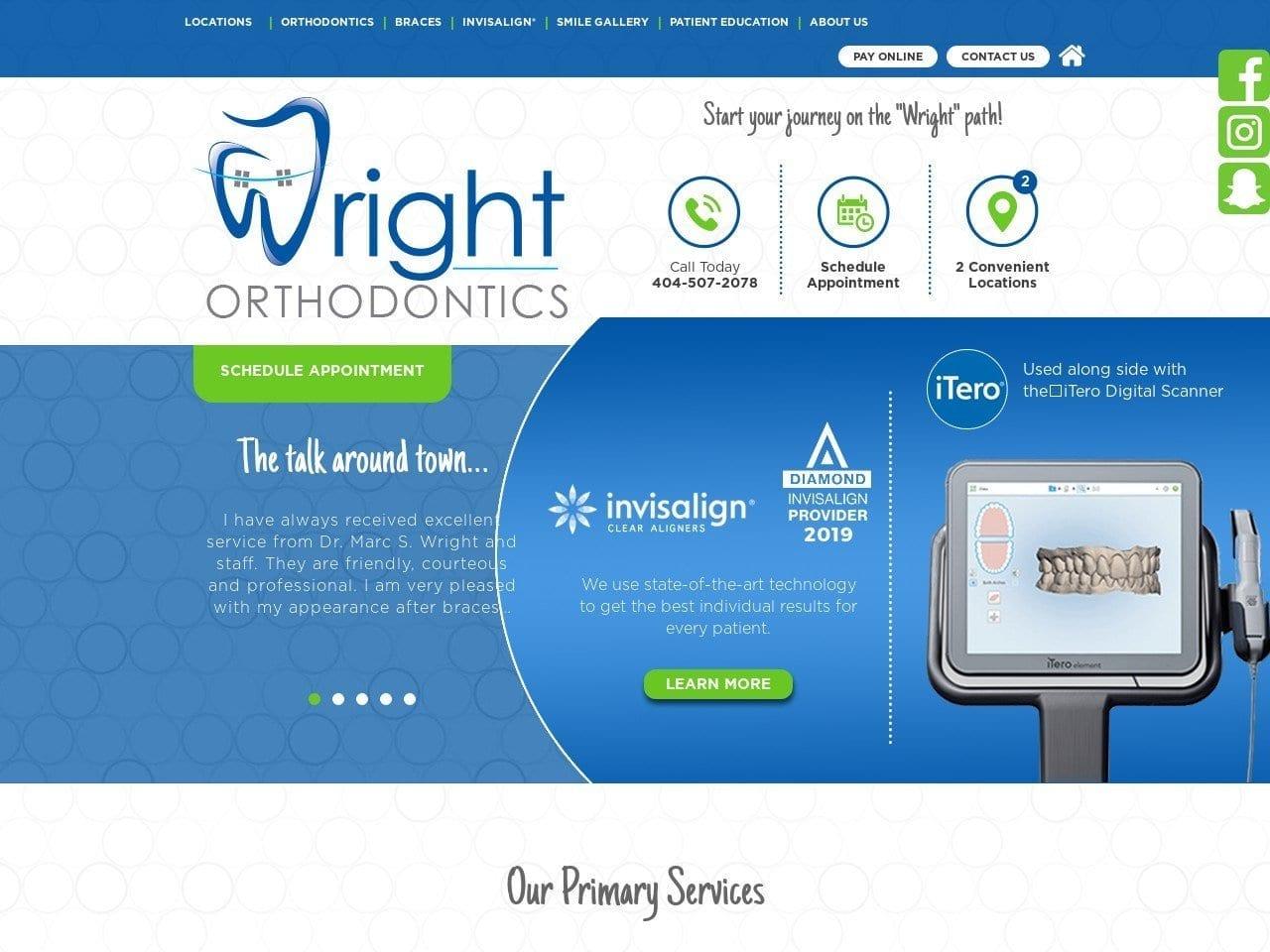 Dr. Marc S. Wright DDS screenshot