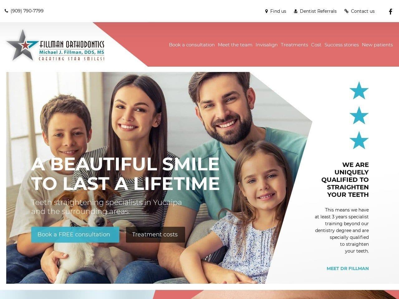 Fillman Orthodontics screenshot