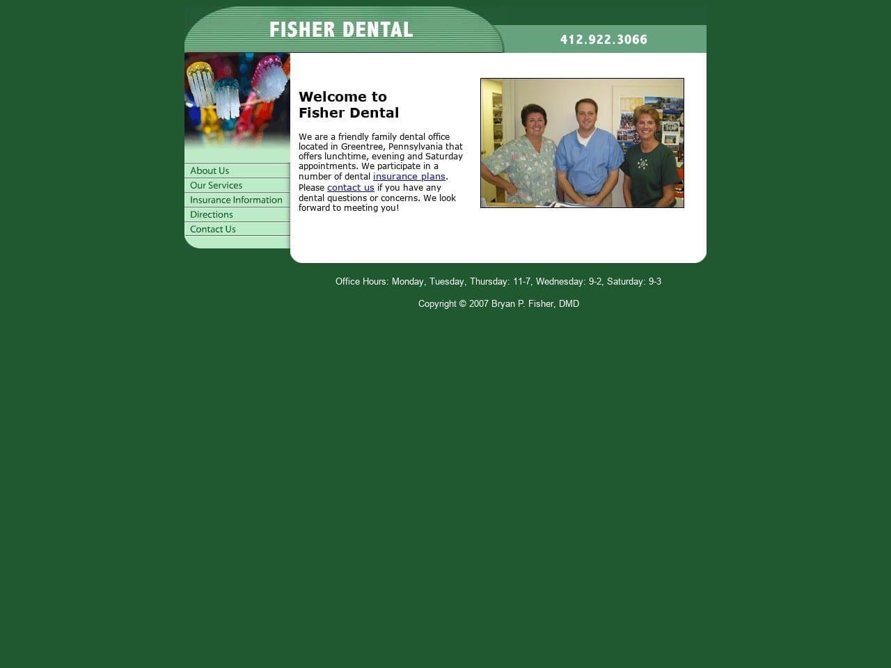 Dr. Bryan P. Fisher DMD screenshot