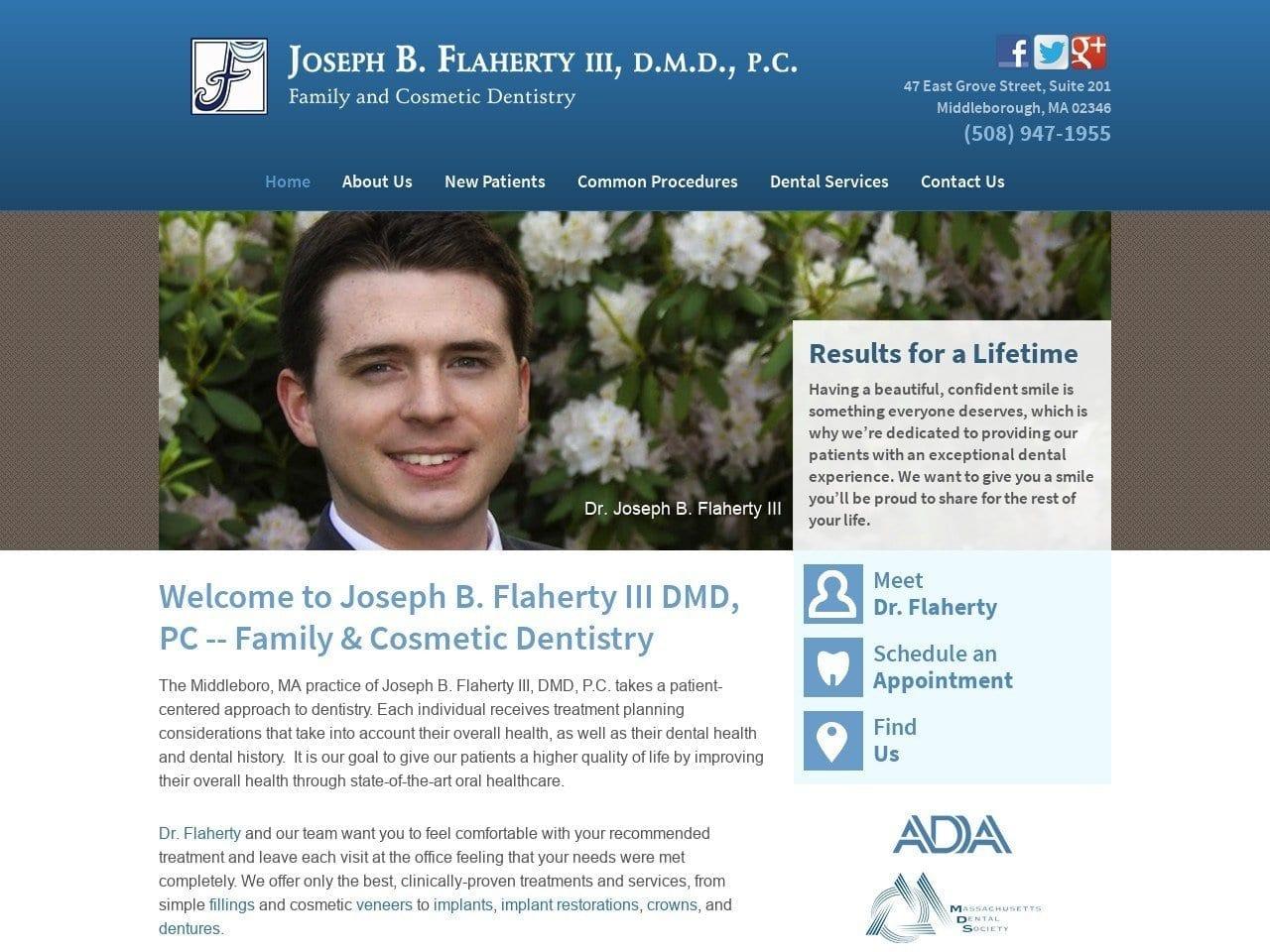 Joseph B. Flaherty III DMD P.C. screenshot
