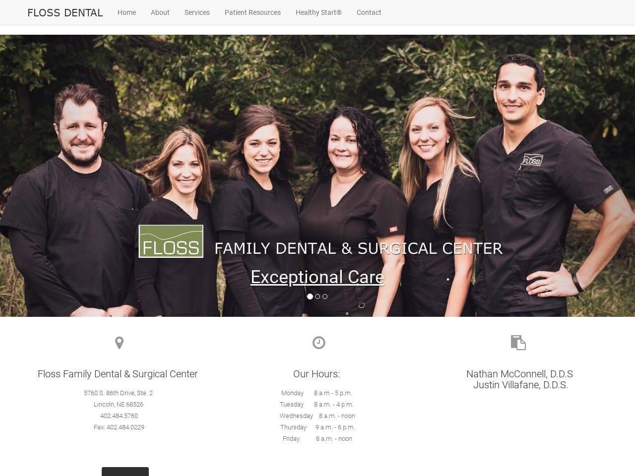 FLOSS Family Dental & Surgical Center screenshot