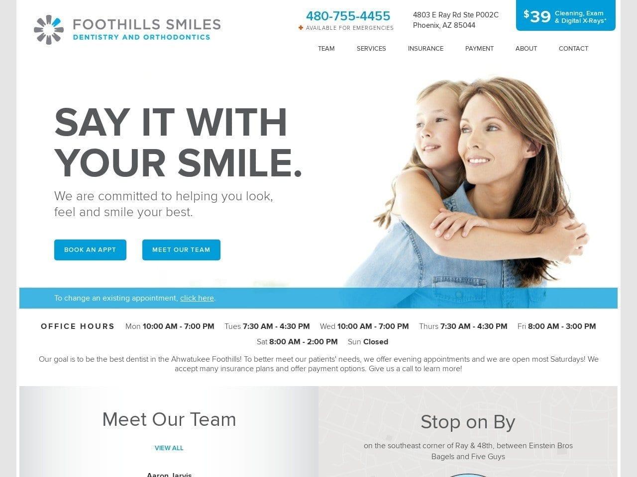 Foothills Smiles Dentist screenshot