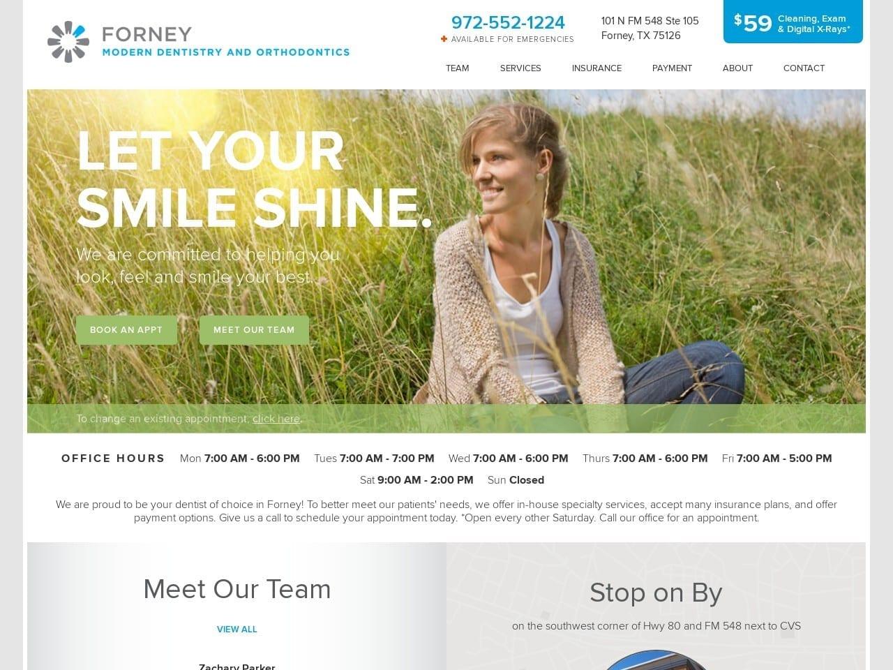 Forney Modern Dentist screenshot