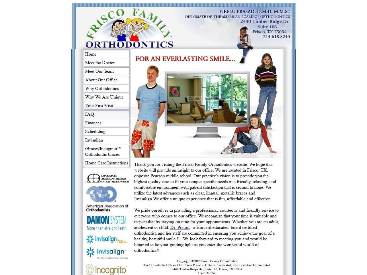 Frisco Family Orthodontics screenshot