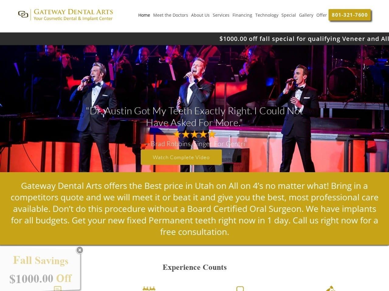 Gateway Dental Arts Richard Austin DDS screenshot