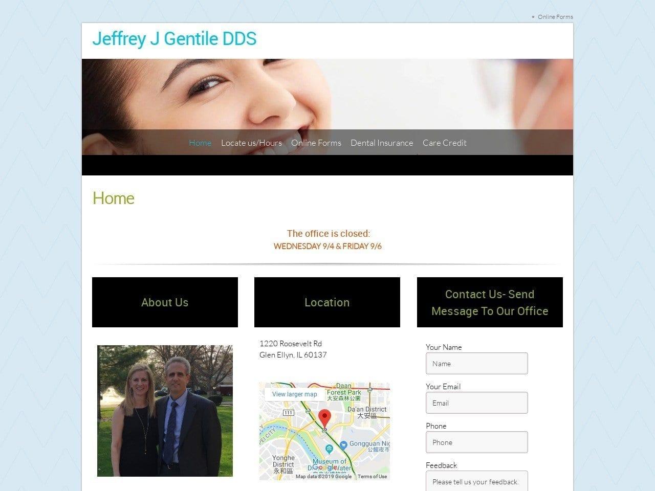 Dr. Jeffrey J. Gentile DDS screenshot