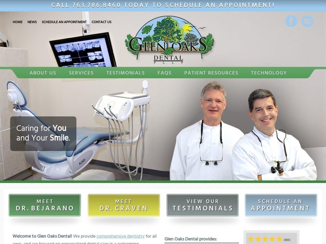 Glen Oaks Dental screenshot