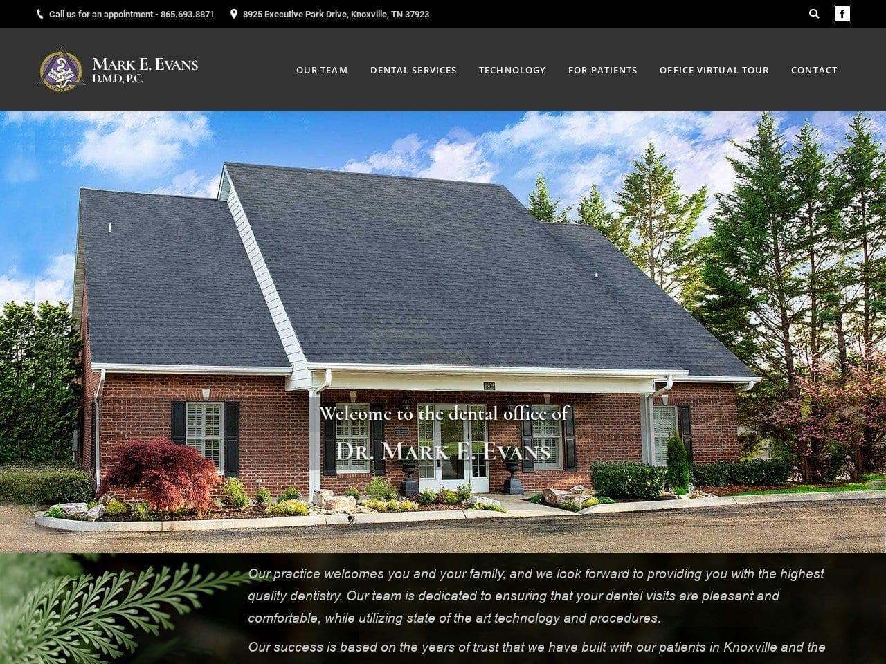 Evans Mark E DDS screenshot