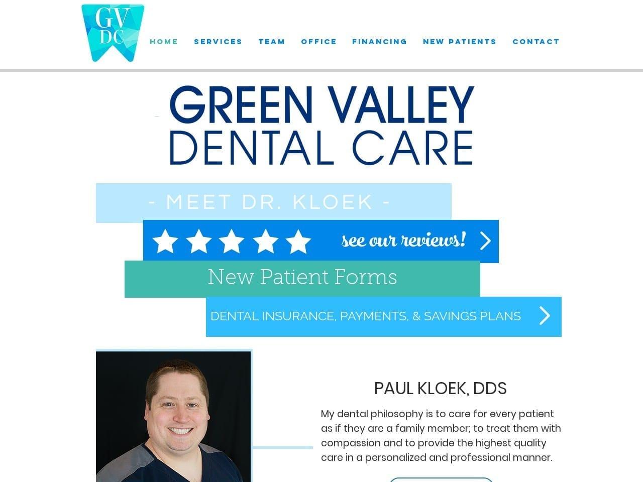 Green Valley Dental Care Inc screenshot
