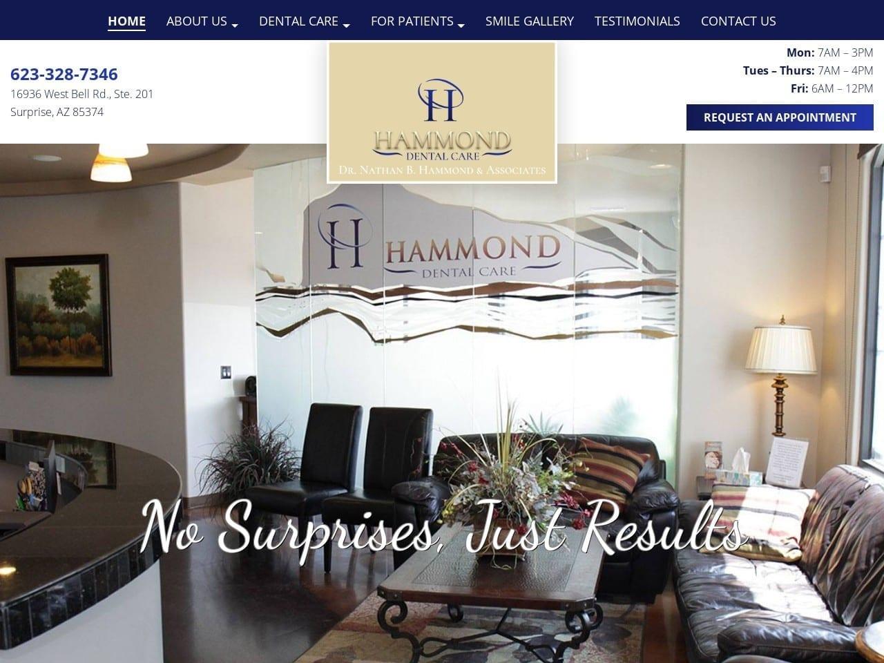 Hammond Dental Care screenshot