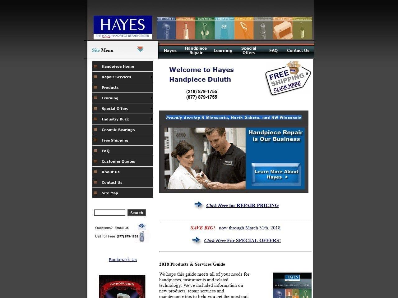 Hayes Handpiece Duluth screenshot