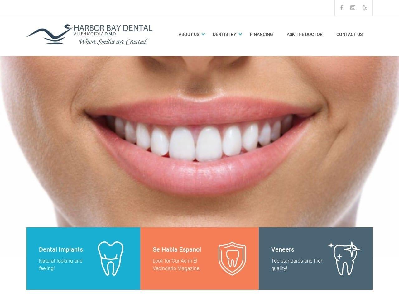 Harbor Bay Dental screenshot