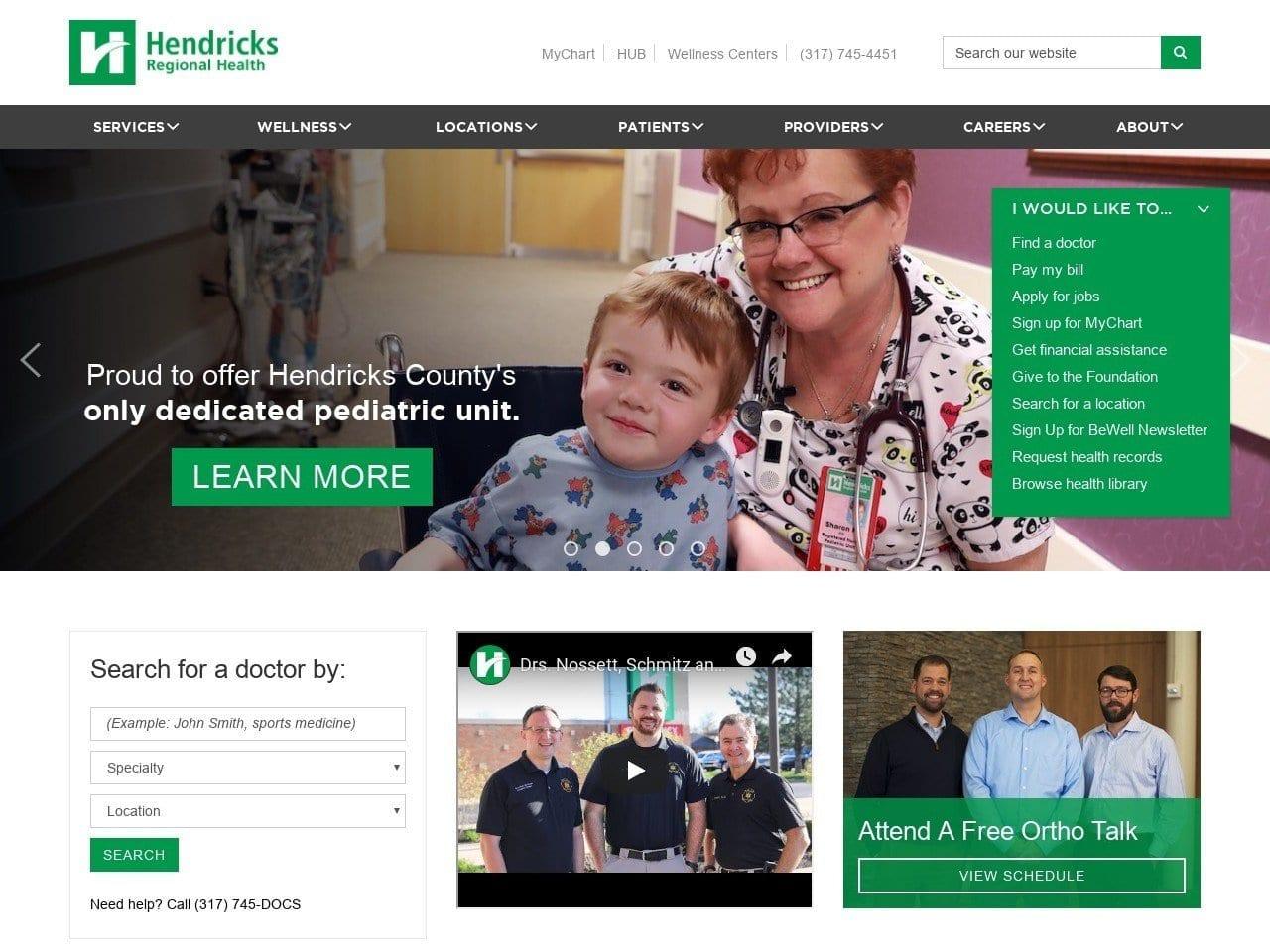 Hendricks Regional Health screenshot