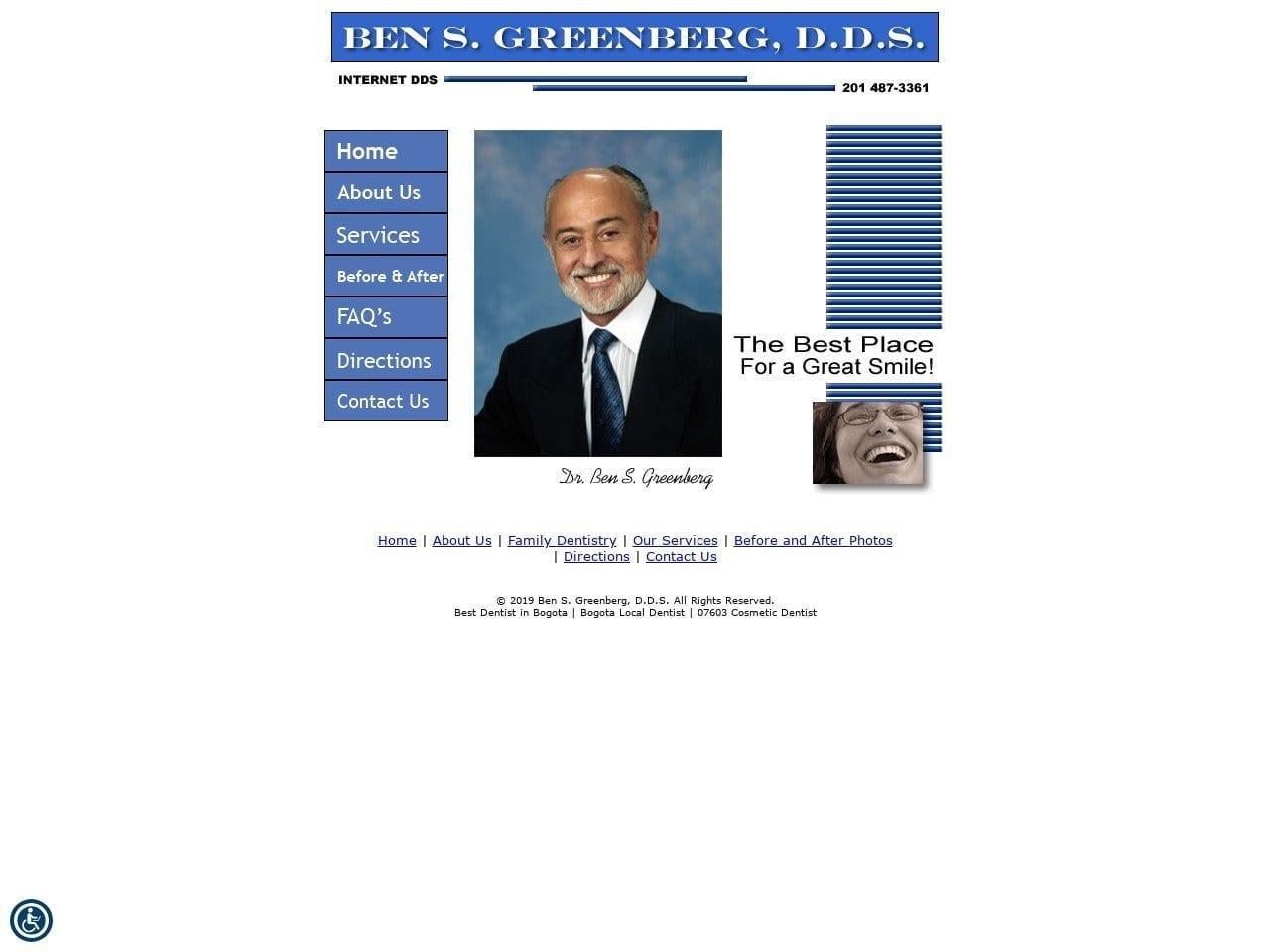 Ben S. Greenberg DDS screenshot