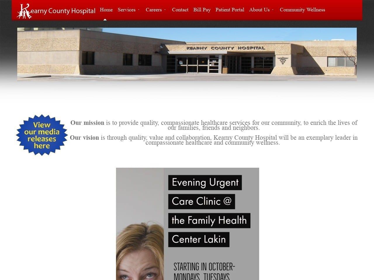 Kearny County Hospital screenshot