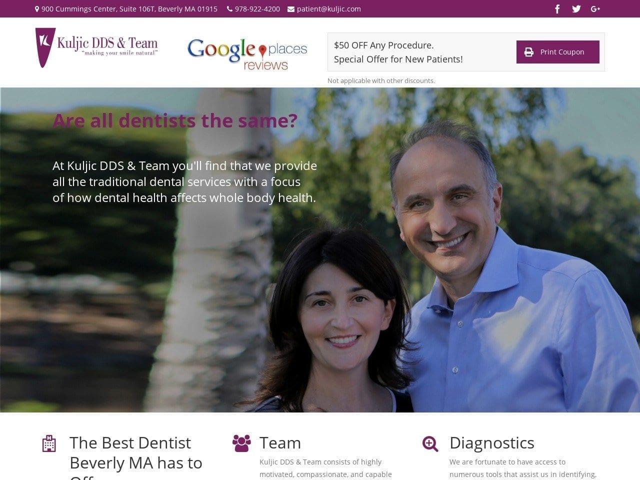 Kuljic DDS & Team Bozidar Kuljic DDS screenshot