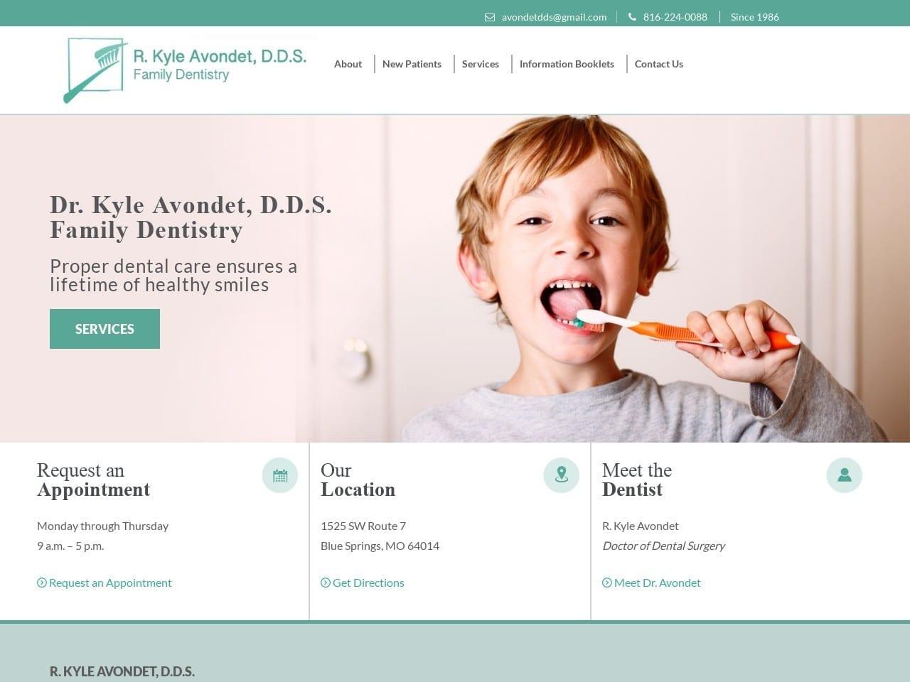 R. Kyle Avondet, D.D.S screenshot