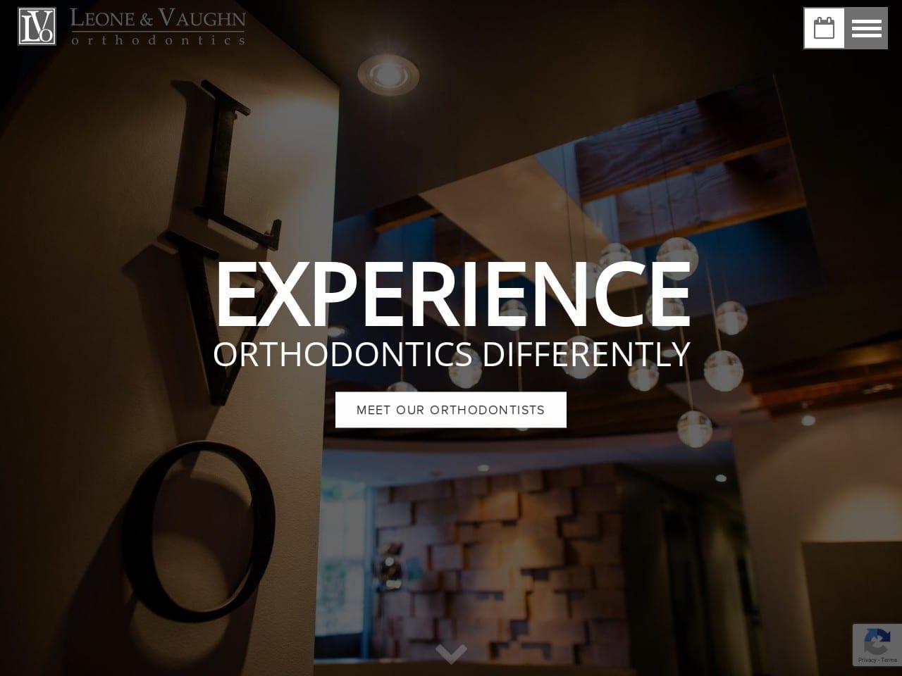 Leone & Vaughn Orthodontics screenshot