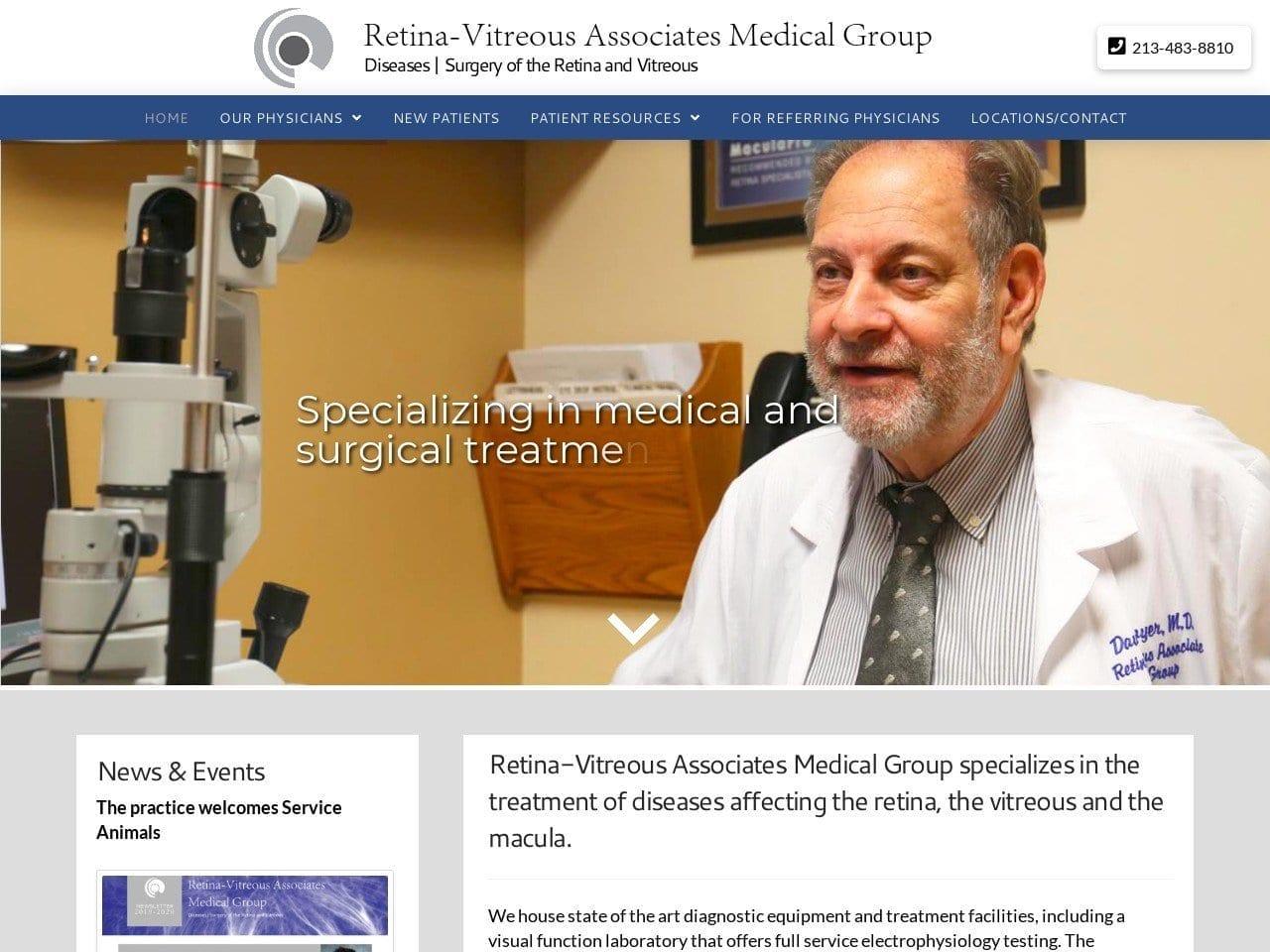 Retina Vitreous Associates Medical Group screenshot