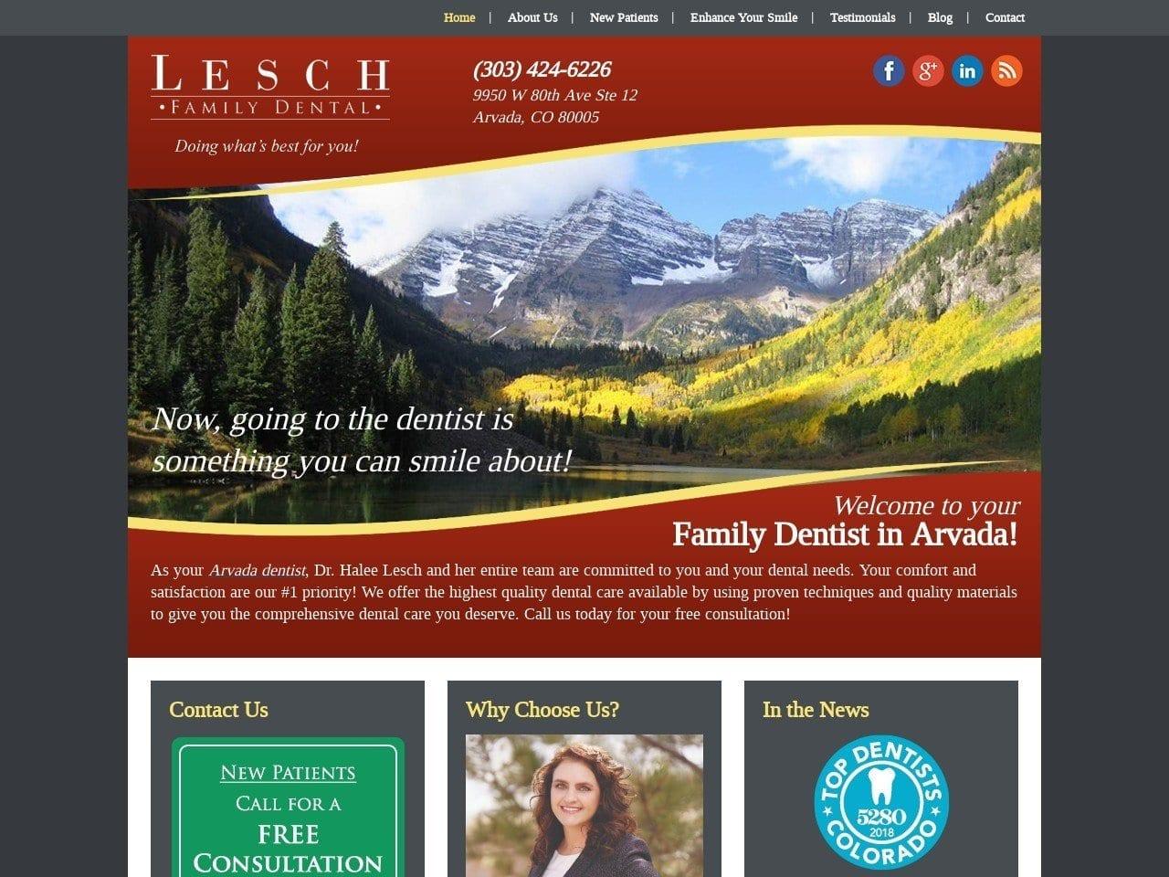 Lesch Family Dental screenshot