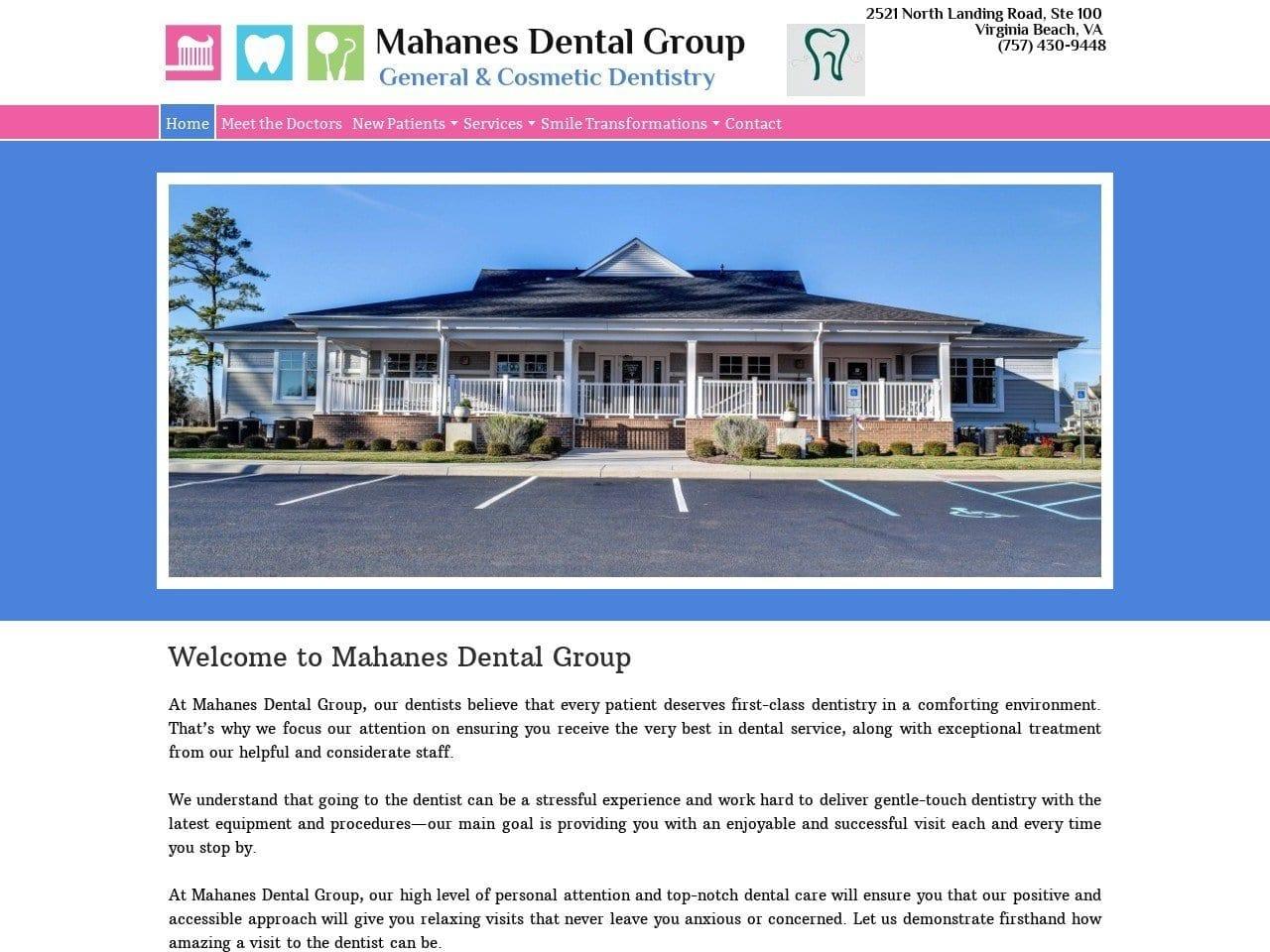 Mahanes Dental Group screenshot