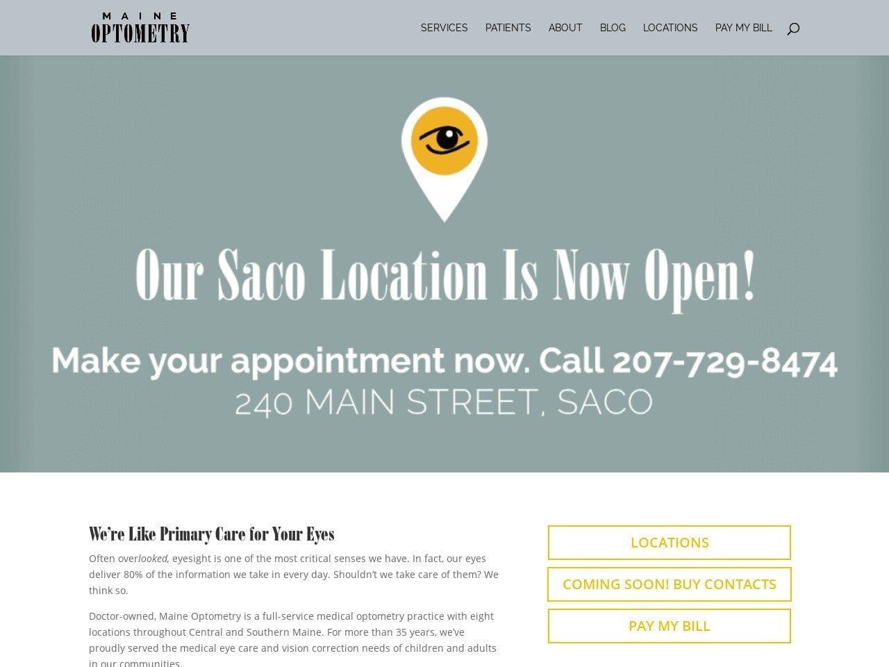 Maine Optometry PA screenshot