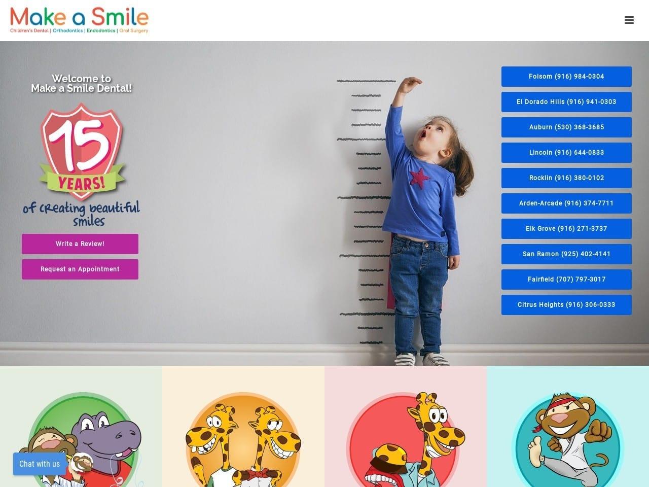Make A Smile Childrens Dental & Orthodontics screenshot