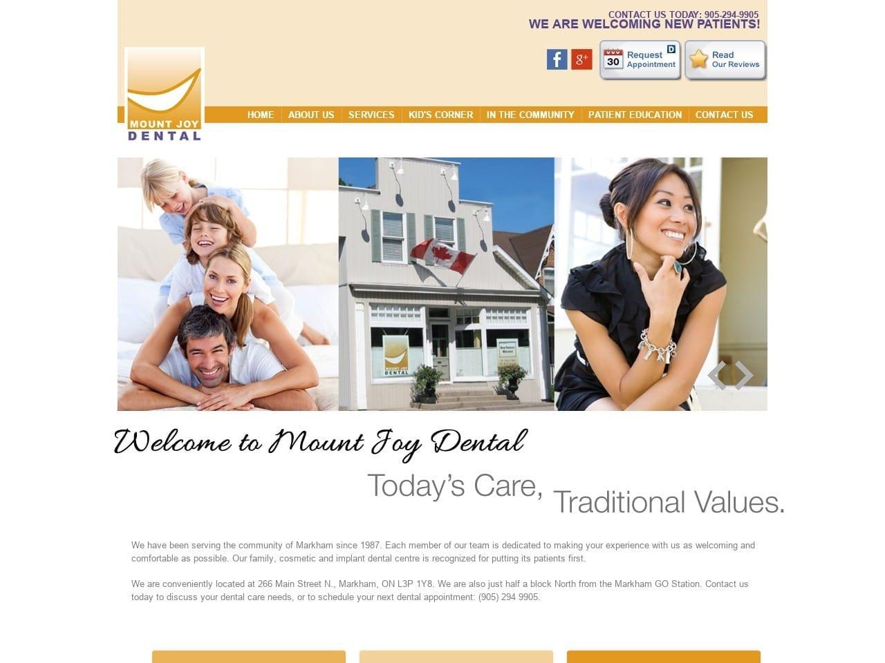 Mount Joy Dental screenshot