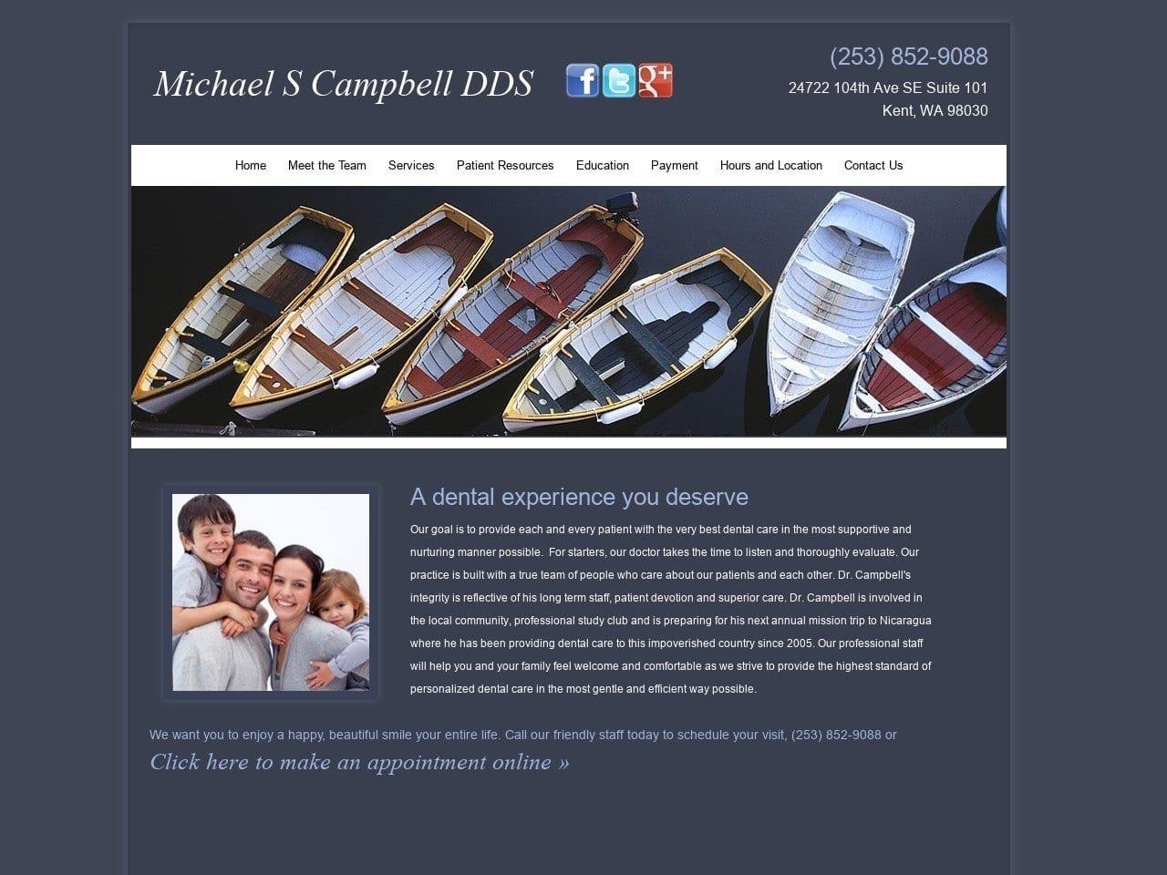 Michael S Campbell DDS screenshot