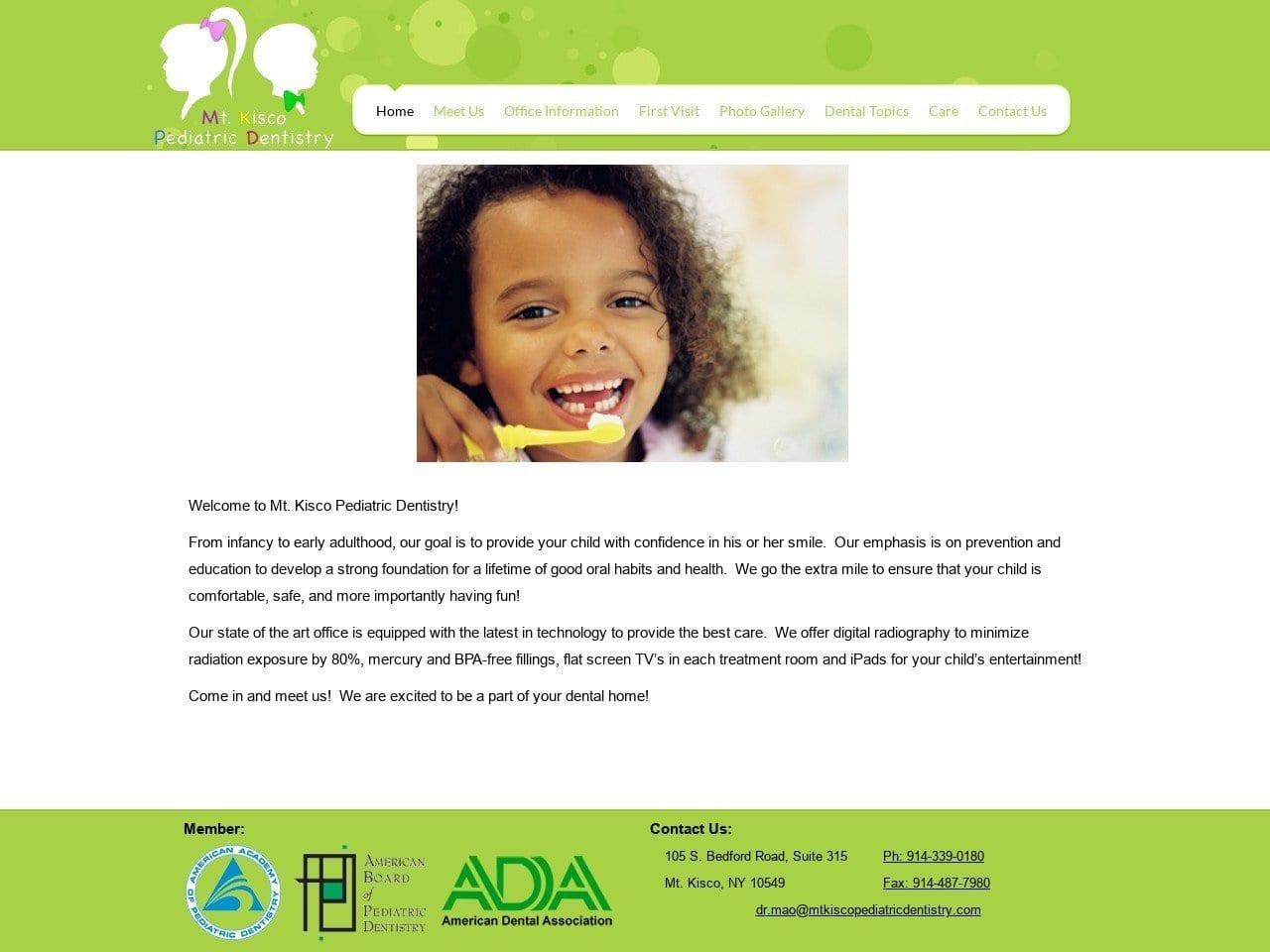 Mt Kisco Pediatric Dentistry screenshot