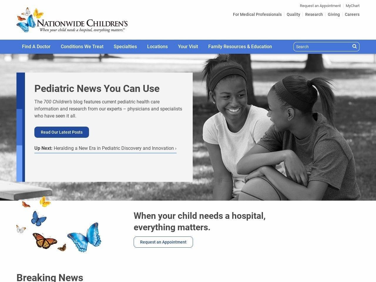Nationwide Childrens Hospital Roberts Chris DDS screenshot