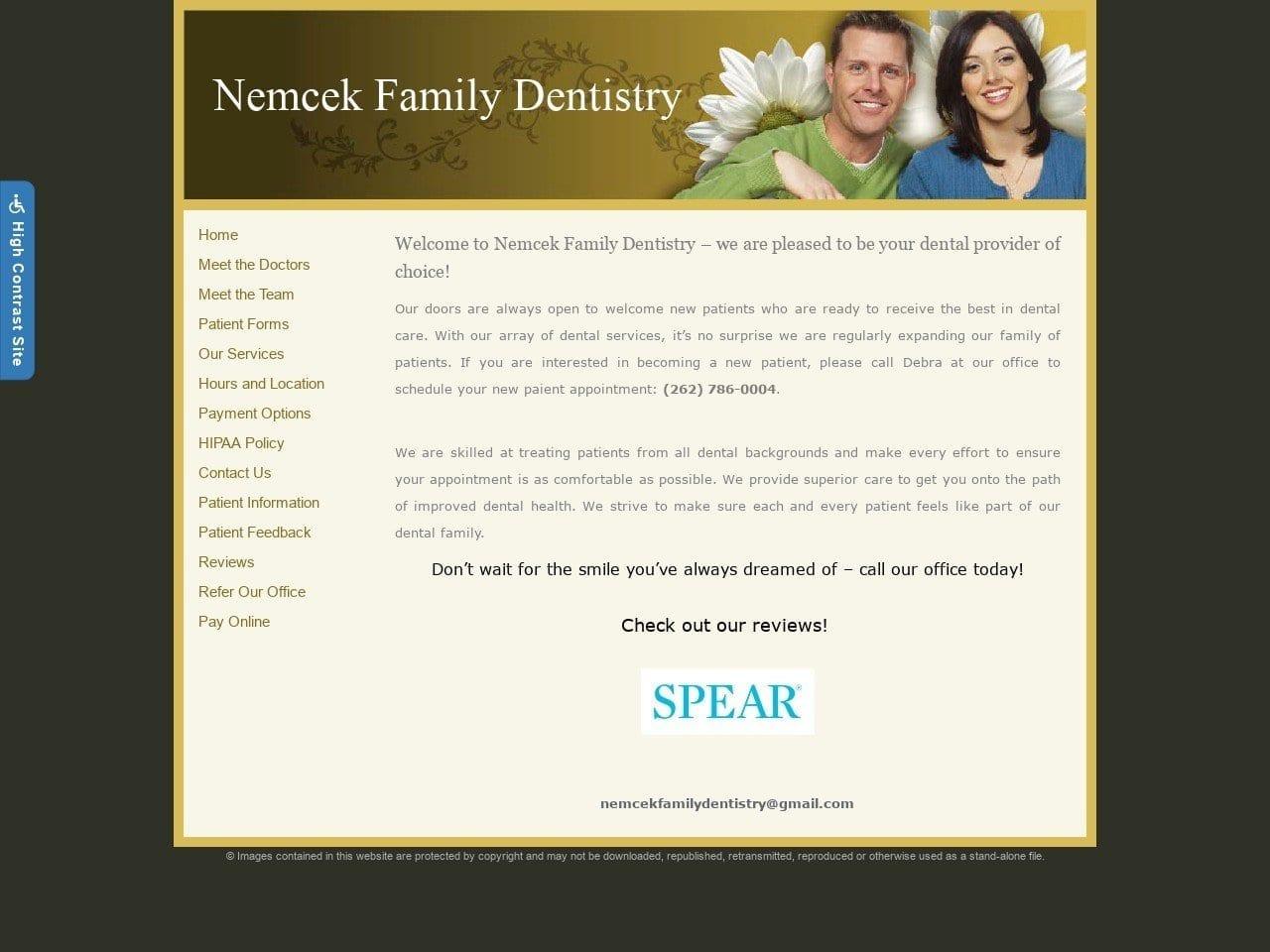 Nemcek Family Dentist screenshot