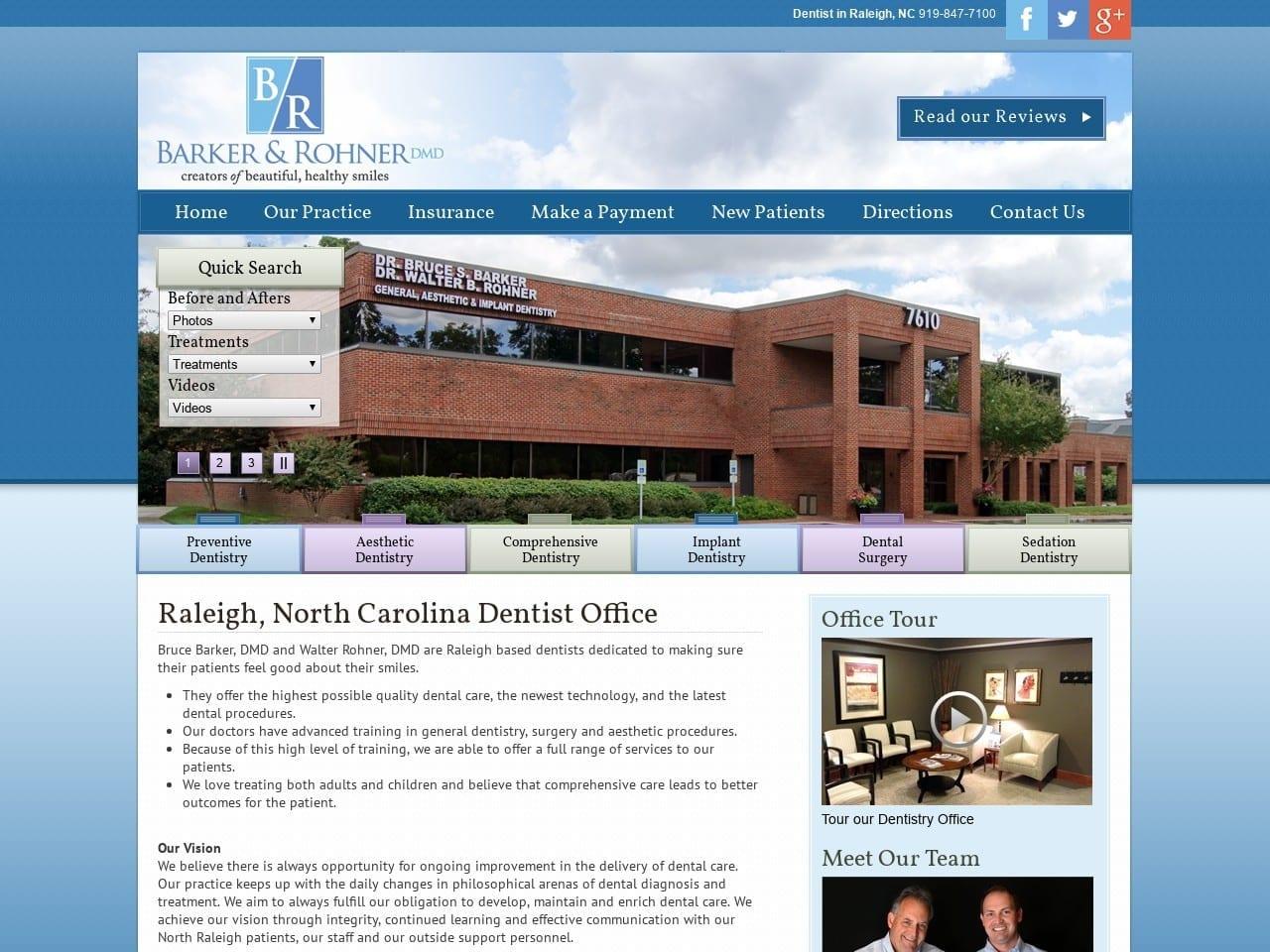 Drs. Barker Dentist screenshot