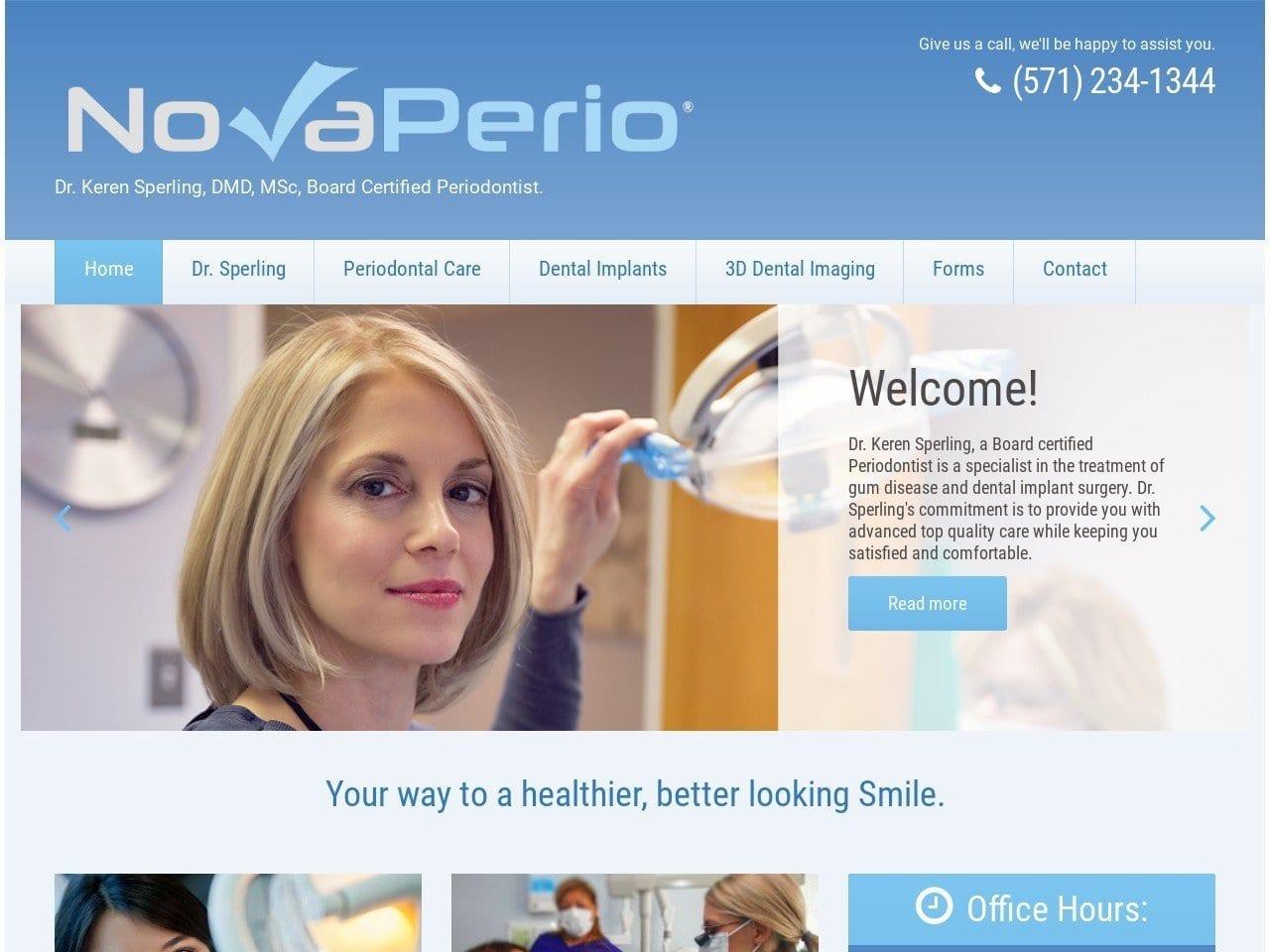 Dr. Keren Sperling DMD MSc. Periodontist. screenshot