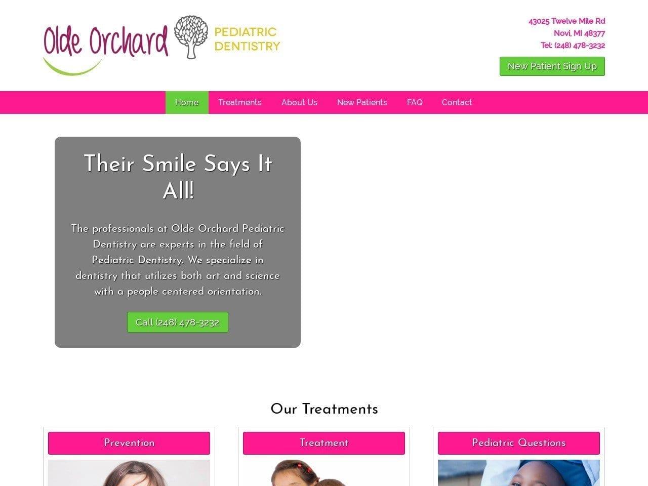 Olde Orchard Pediatric Dentist screenshot