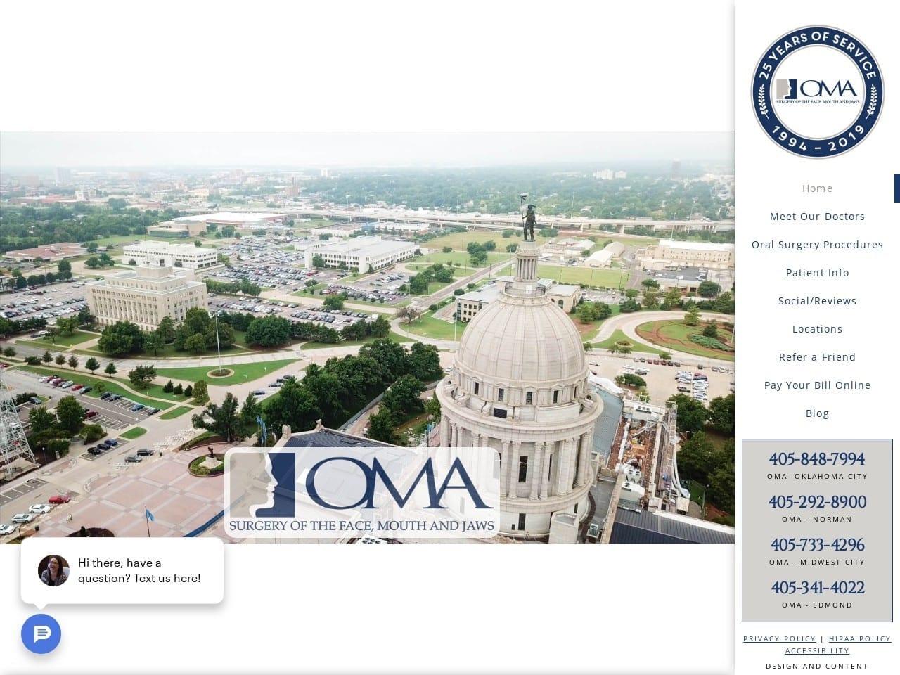 Oral & Maxillofacial Associates screenshot