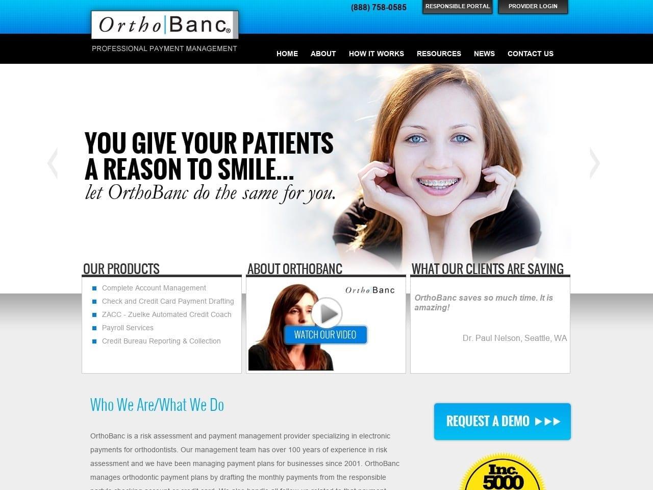 OrthoBanc LLC screenshot
