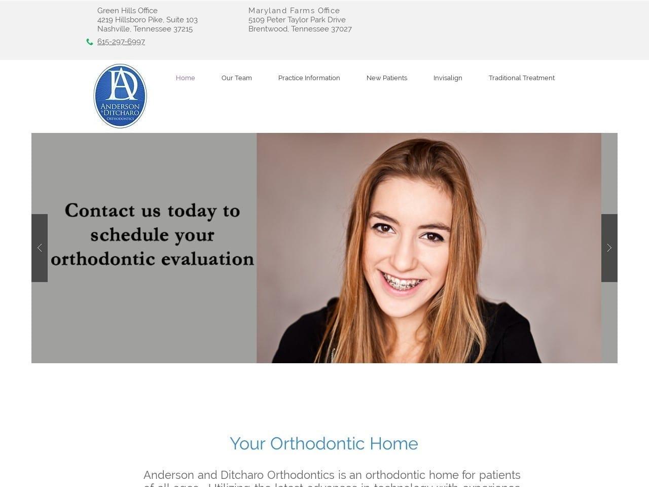 Anderson Orthodontics screenshot