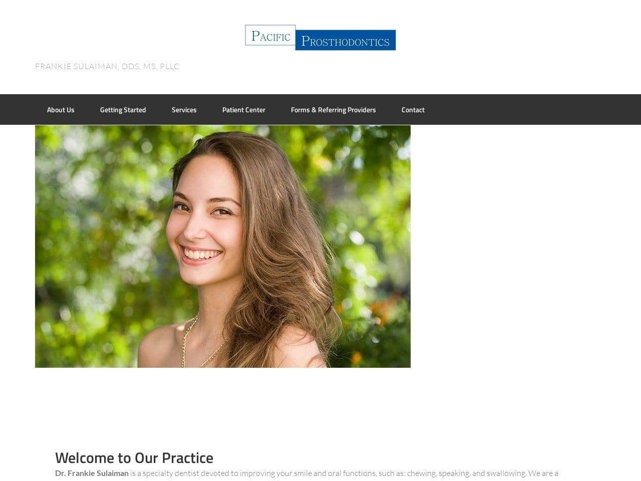 Pacific Prosthodontics screenshot