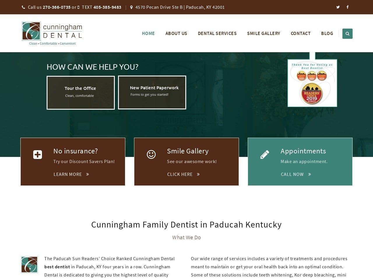 Cunningham Dental screenshot