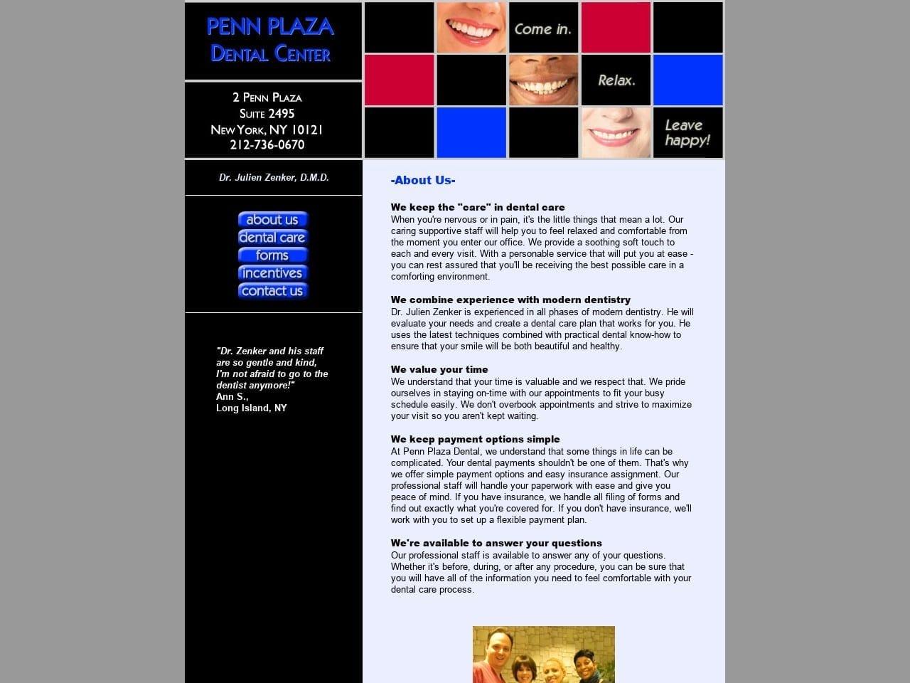 Penn Plaza Dental Center screenshot