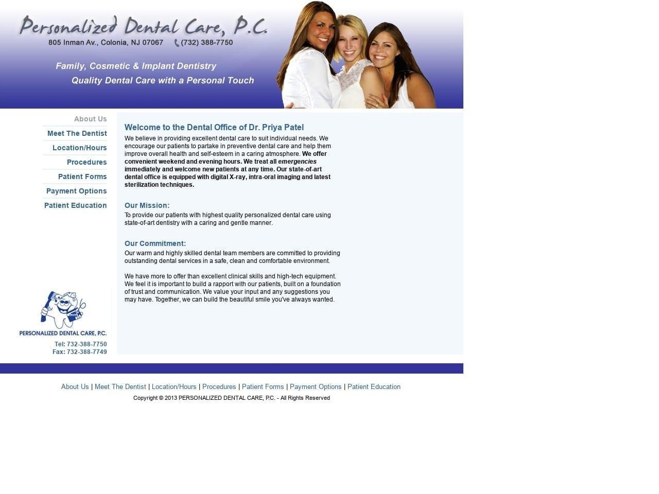 Dr. Priya S. Patel DDS screenshot