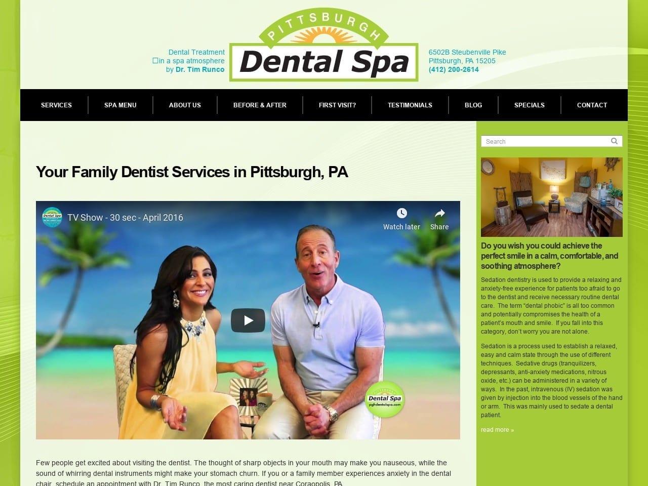 Pittsburgh Dental Spa screenshot