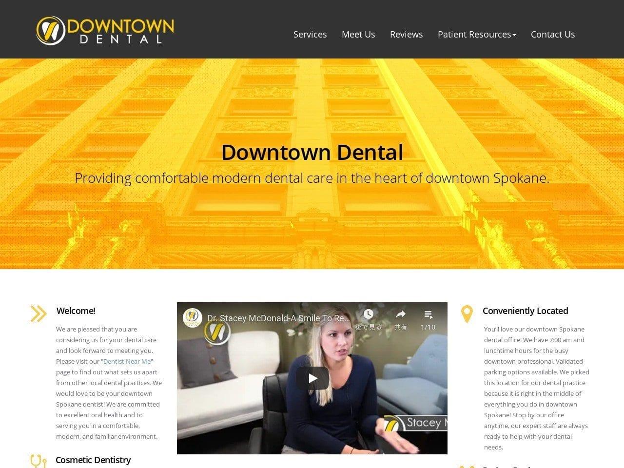 Dr. Corey L. Plaster DDS screenshot