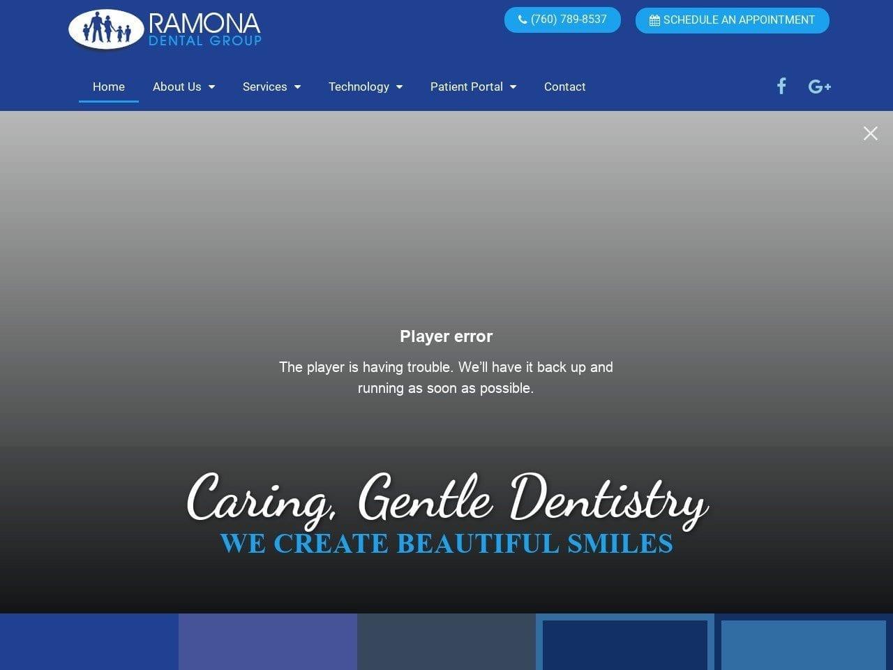 Ramona Dental Group screenshot