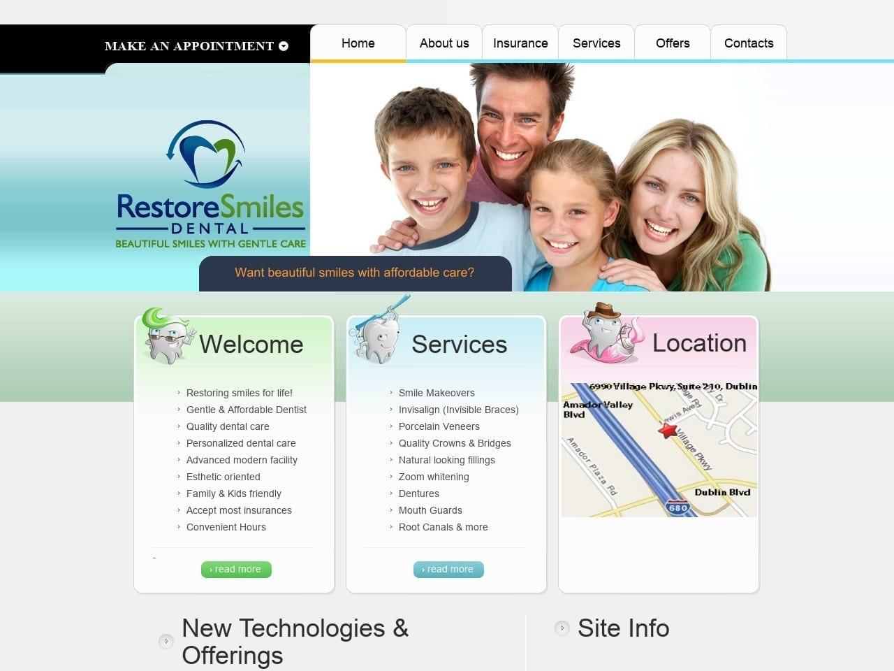 Restore Smiles Dental screenshot