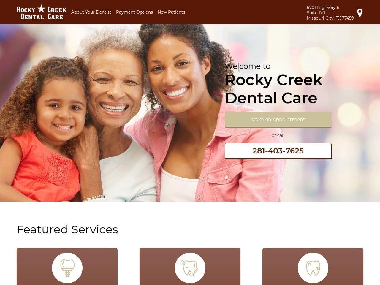 Rocky Creek Dental Care screenshot